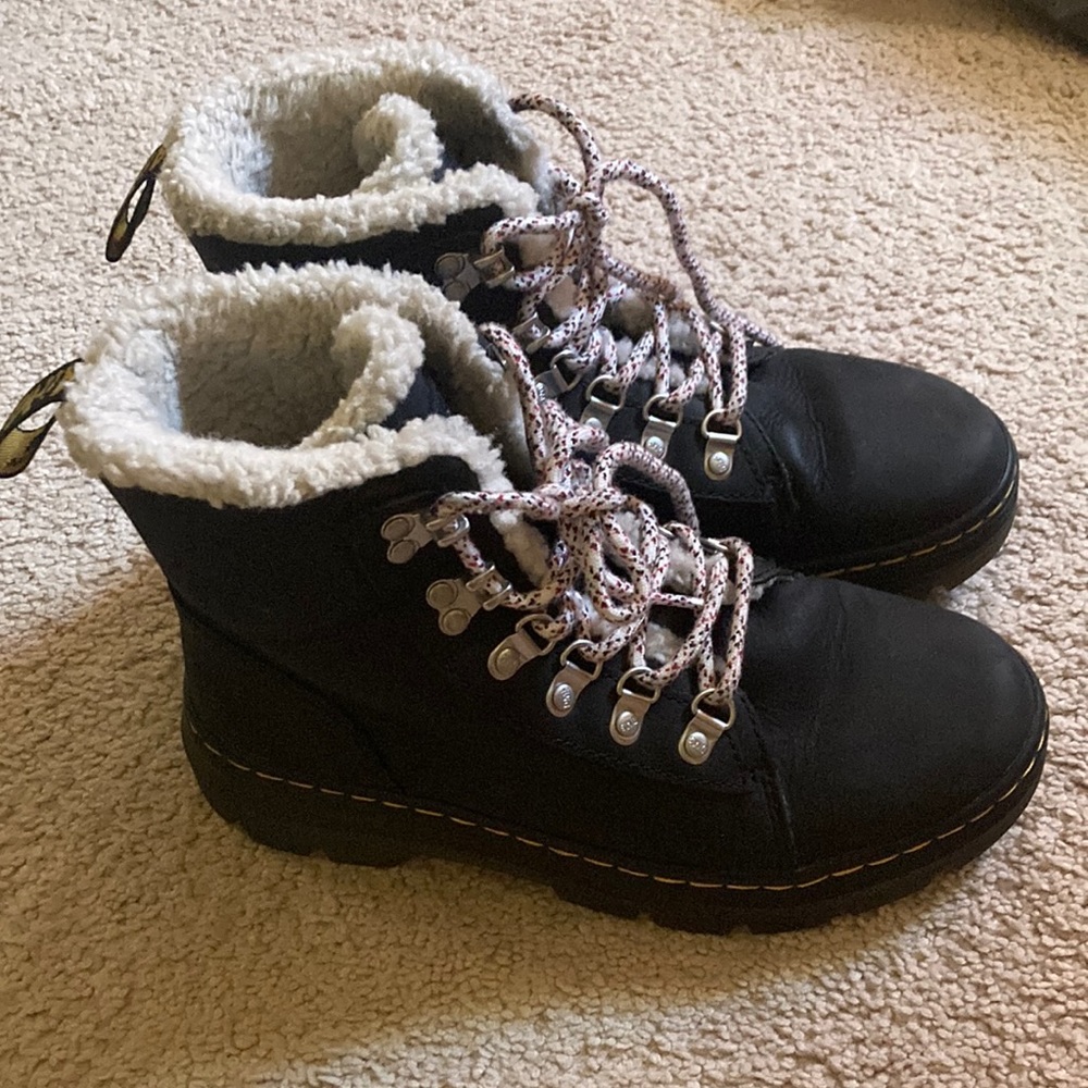 Doc Martens fuzzy boots, size 7 womens